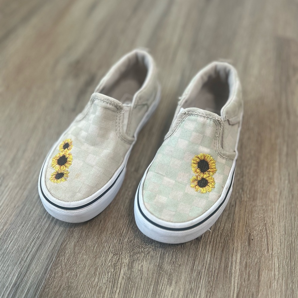 Vans Asher Sunflower Big Kids' Slip-On Shoes